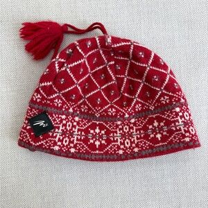 MERKLEY Vail Red Knit Womens Beanie